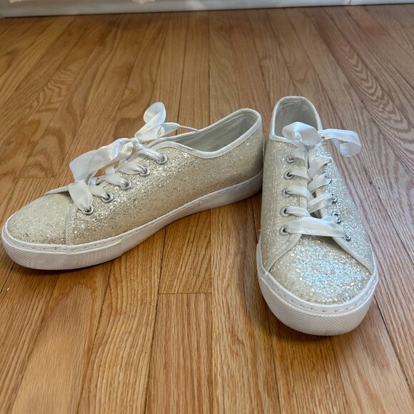 White Bridal Sneakers with Silky Laces - Picture 4 of 8